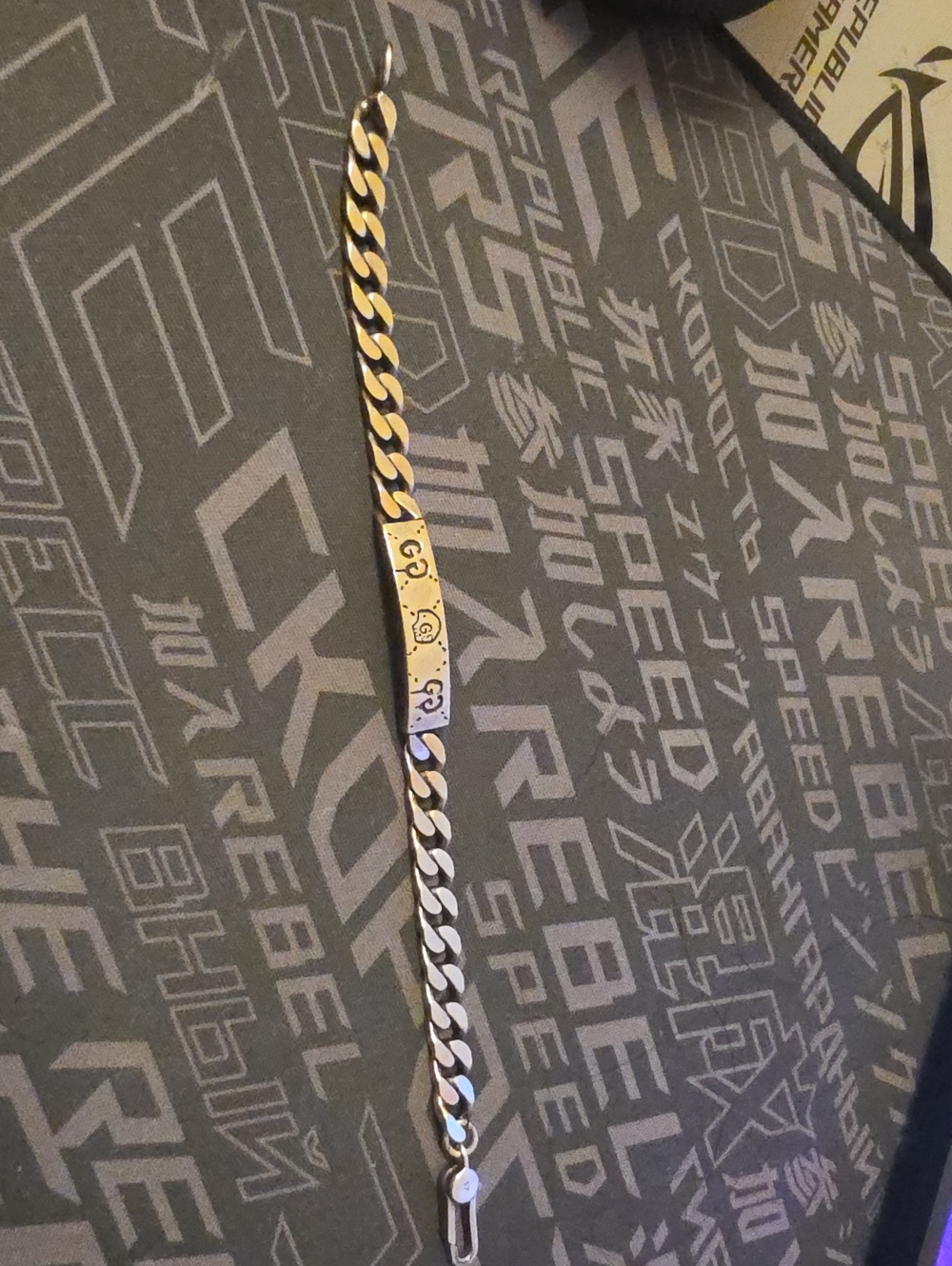 Gucci Ghost Bracelet Men 7"